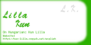 lilla kun business card